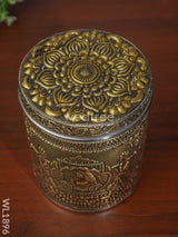 Gold Oxidised Dabba - Wl1896-2 Containers