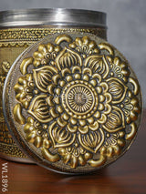 Gold Oxidised Dabba - Wl1896-2 Containers