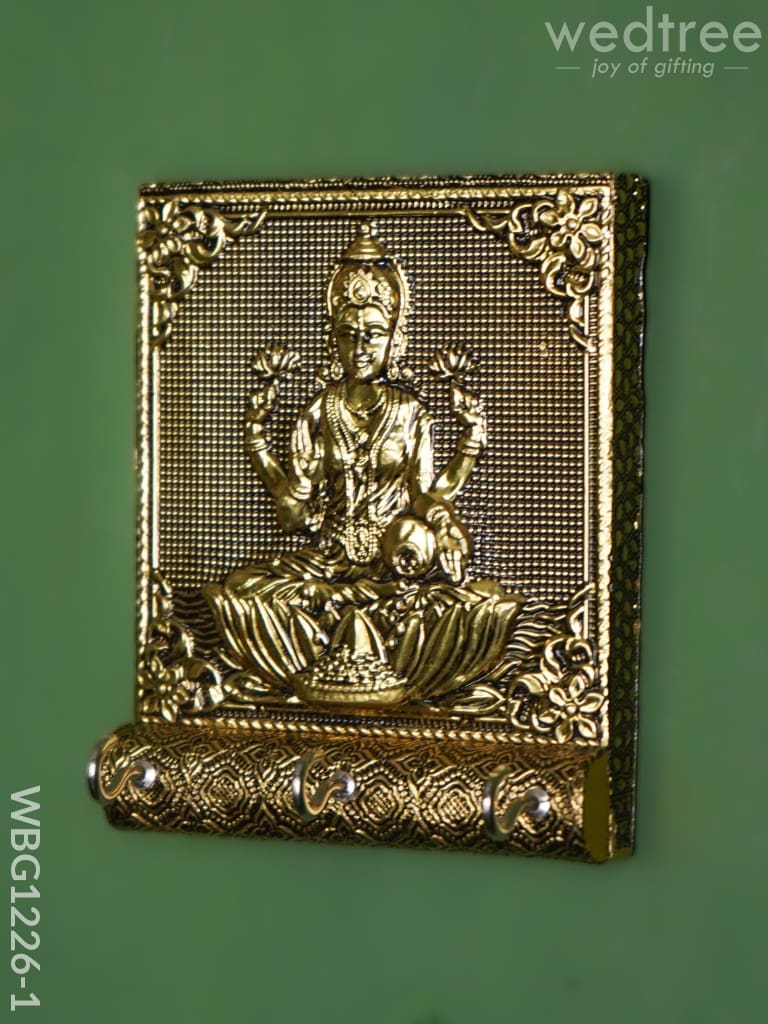 Gold Oxidized Lakshmi Key Hanger - Wbg1226 Hangers