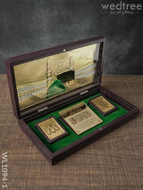 Gold Plated Prayer Box Large - Wl1094 Paduka