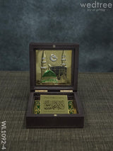 Gold Plated Prayer Box Mini - Wl1092 Mecca Medina Paduka