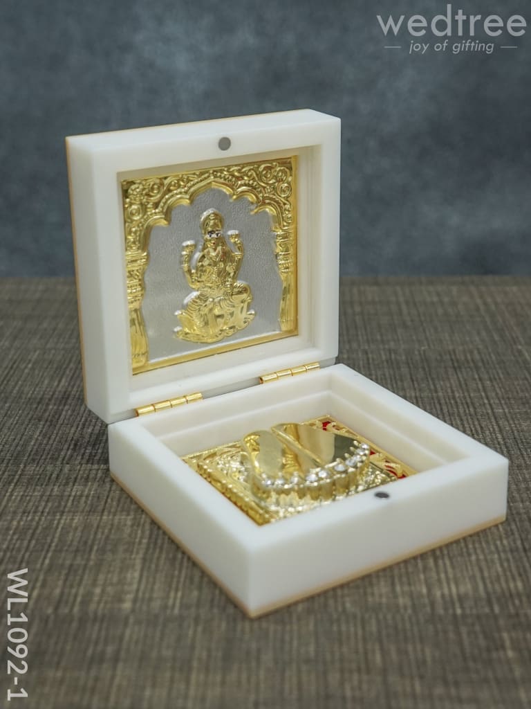 Gold Plated Prayer Box Mini - Wl1092 Paduka