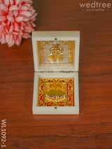 Gold Plated Prayer Box Mini - Wl1092 Paduka