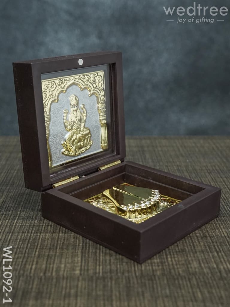 Gold Plated Prayer Box Mini - Wl1092 Paduka