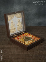 Gold Plated Prayer Box Small - Wl1093 Paduka