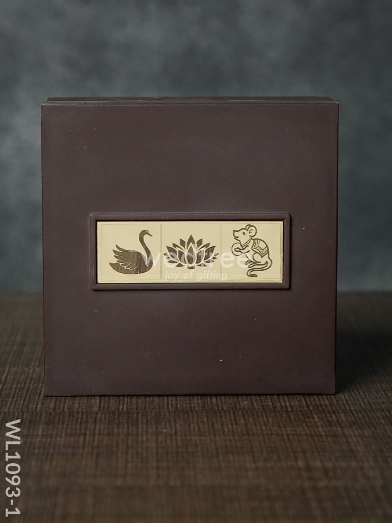 Gold Plated Prayer Box Small - Wl1093 Paduka