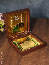 Gold Plated Prayer Box Small - Wl1093 Paduka