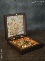 Gold Plated Prayer Box Small - Wl1093 Paduka