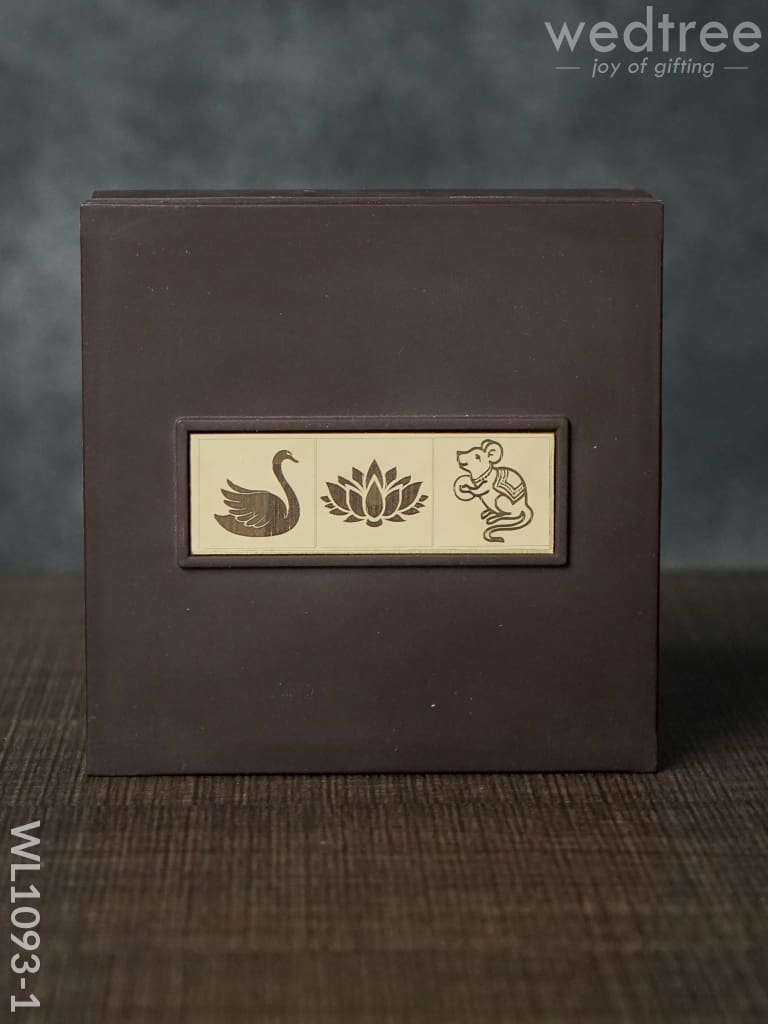 Gold Plated Prayer Box Small - Wl1093 Paduka