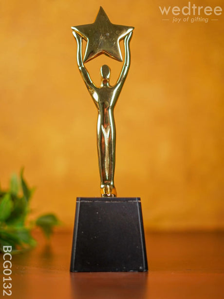 Gold Star Trophy - Bcg0132 Branding