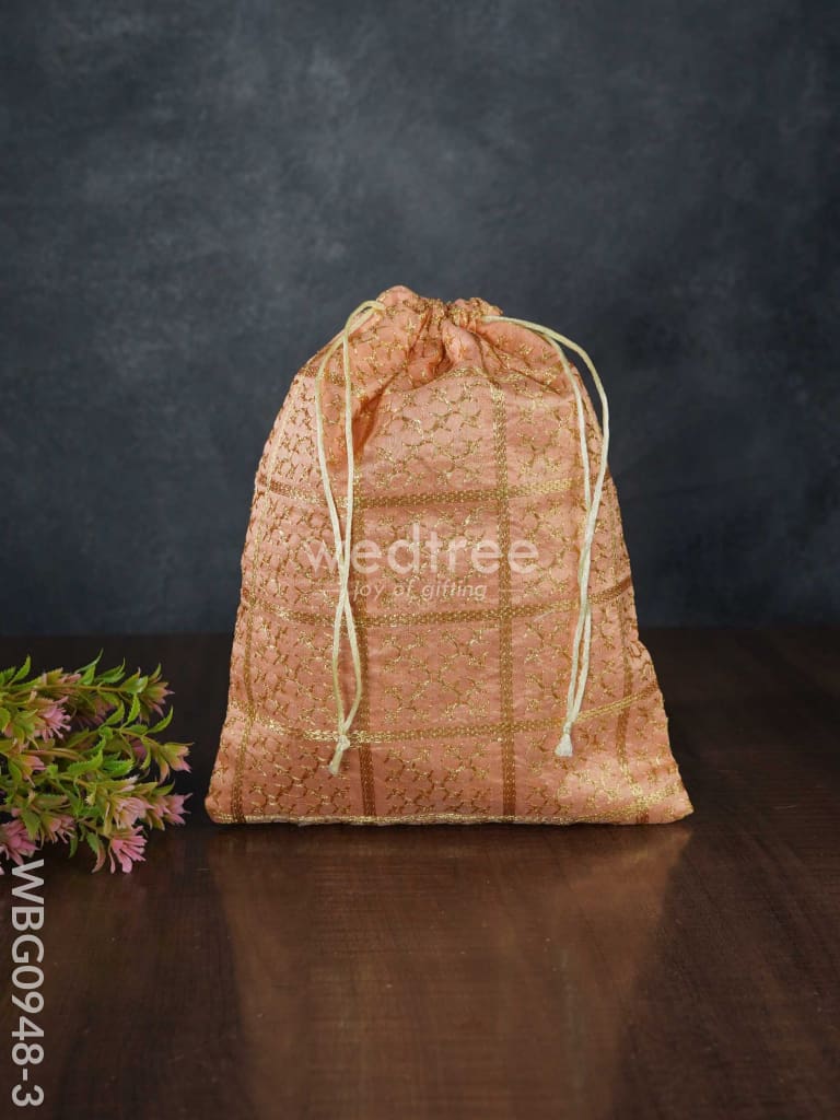 Golden Embroidary String Bag - Wbg0948 Bags