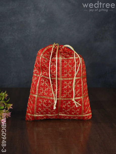 Golden Embroidary String Bag - Wbg0948 Medium Bags