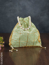 Golden Embroidery Design Potli Bag - Wbg0950 Bags