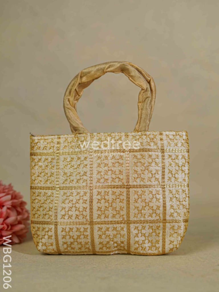 Golden Embroidery Hand Bag - Wbg1206 Bags