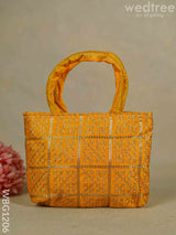 Golden Embroidery Hand Bag - Wbg1206 Bags