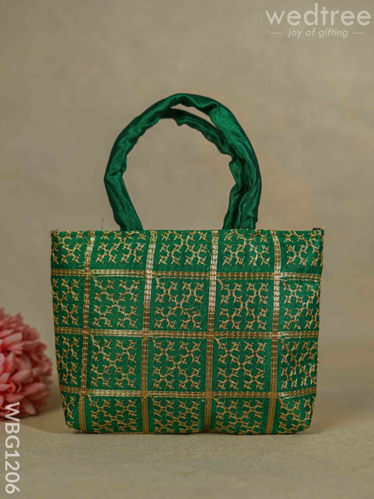 Golden Embroidery Hand Bag - Wbg1206 Bags