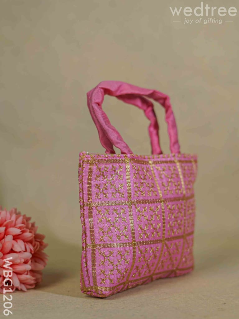 Golden Embroidery Hand Bag - Wbg1206 Bags