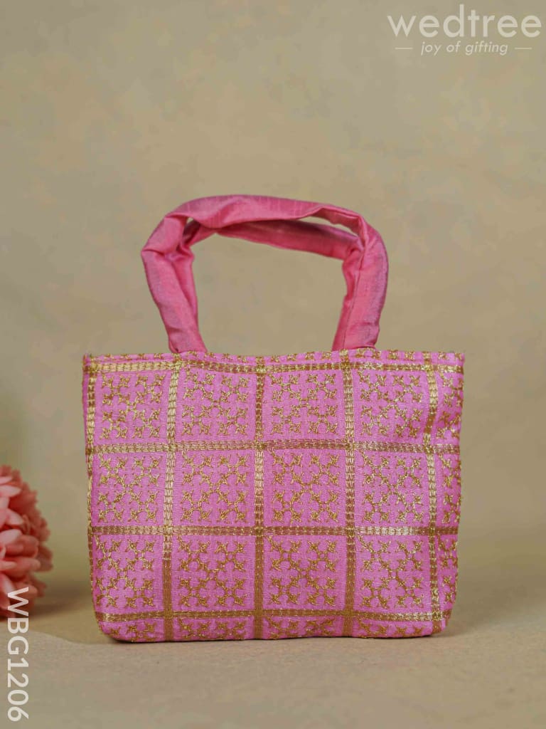 Golden Embroidery Hand Bag - Wbg1206 Bags