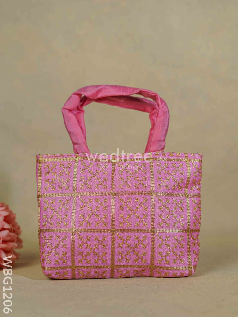 Golden Embroidery Hand Bag - Wbg1206 Bags