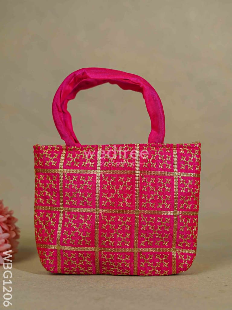 Golden Embroidery Hand Bag - Wbg1206 Bags