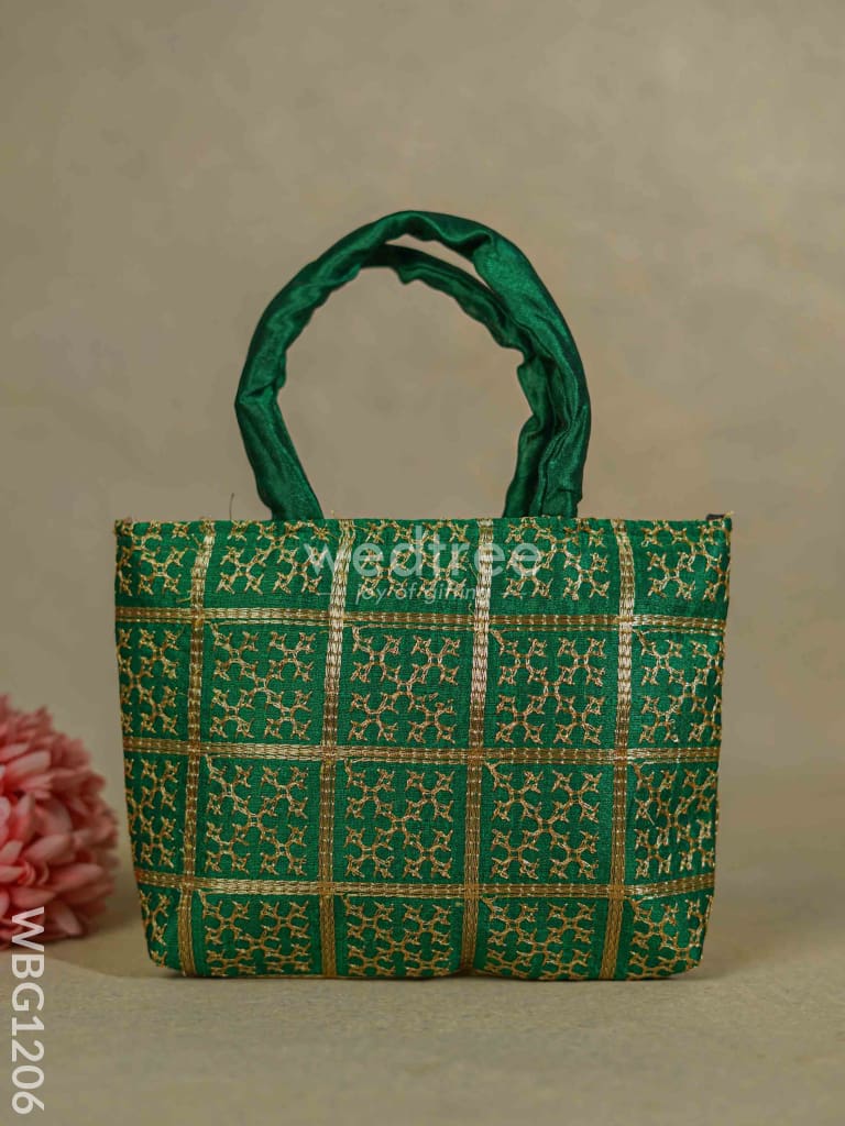 Golden Embroidery Hand Bag - Wbg1206 Bags