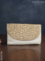 Golden Embroidery Sling Bag With Zardosi Work - Wl3028 Bags