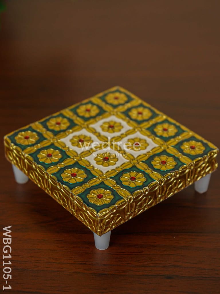 Meenakari Golden Manai - Wbg1105 Pooja Utilities