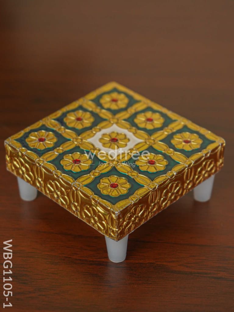 Meenakari Golden Manai - Wbg1105 Pooja Utilities