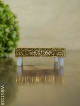 Golden Finished Green Meenakari Manai - 5X5 Wbg1128 Bajots &