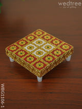 Meenakari Golden Manai - Wbg1106 Pooja Utilities