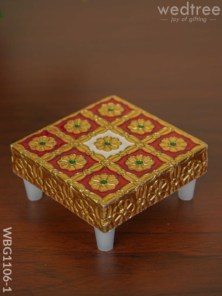 Meenakari Golden Manai - Wbg1106 Pooja Utilities