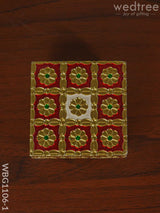 Meenakari Golden Manai - Wbg1106 Pooja Utilities