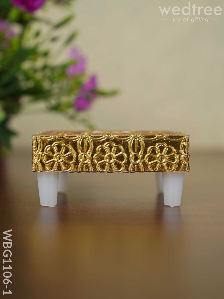 Meenakari Golden Manai - Wbg1106 Pooja Utilities