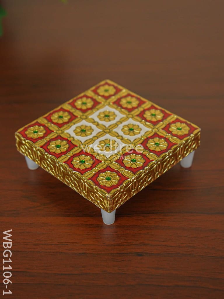 Meenakari Golden Manai - Wbg1106 Pooja Utilities