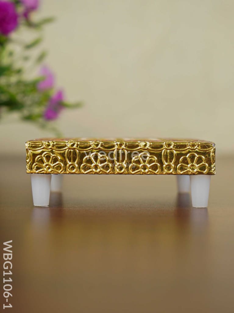 Meenakari Golden Manai - Wbg1106 Pooja Utilities