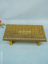 Golden Meenakari Manai (15 X 10) - Wl4132-2 Bajots &