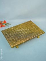 Golden Meenakari Manai (15 X 10) - Wl4132-2 Bajots &