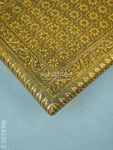 Golden Meenakari Manai (15 X 10) - Wl4132-2 Bajots &