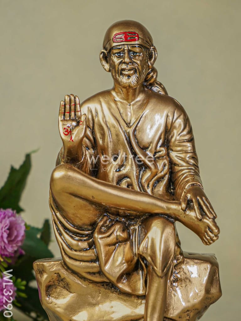 Golden Sai Baba Idol - Wl3290 Showpieces