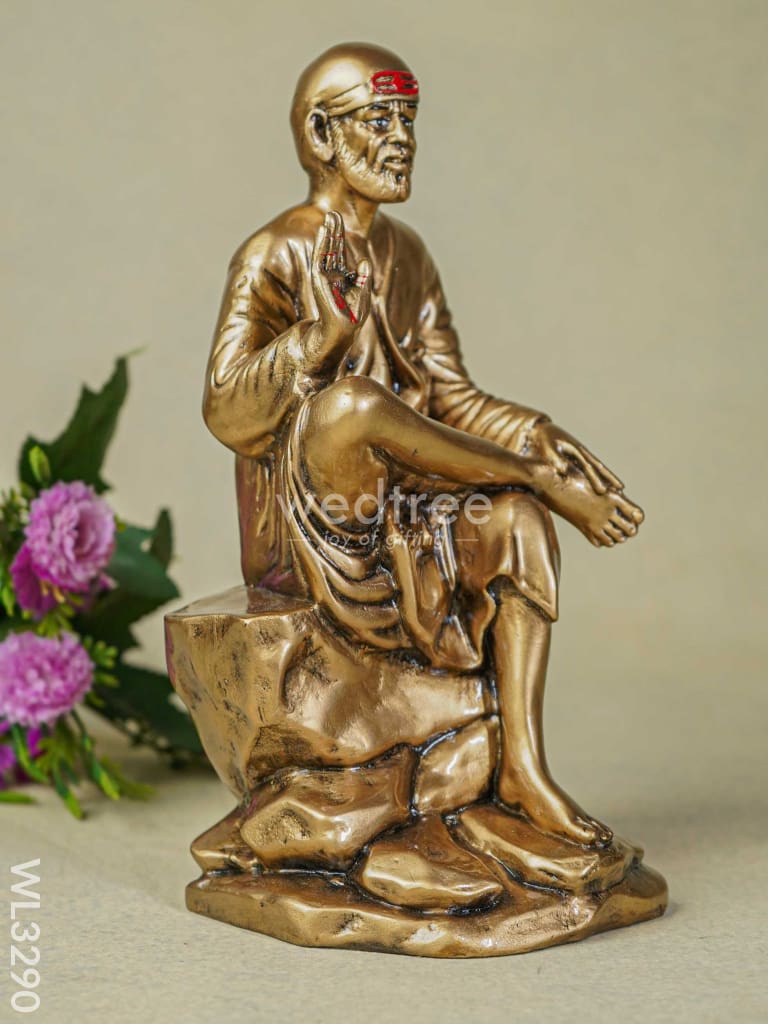 Golden Sai Baba Idol - Wl3290 Showpieces