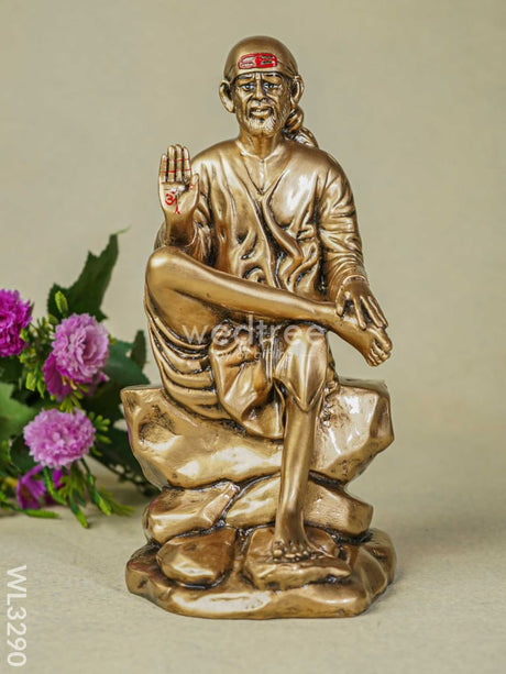 Golden Sai Baba Idol - Wl3290 Showpieces