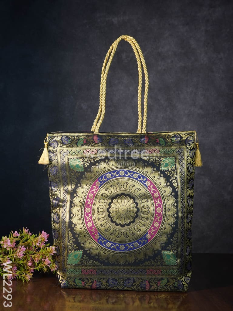 Grand Banarasi Assorted Design Hand Bag ( 16 X ) - Wl2293 Regular Handbags