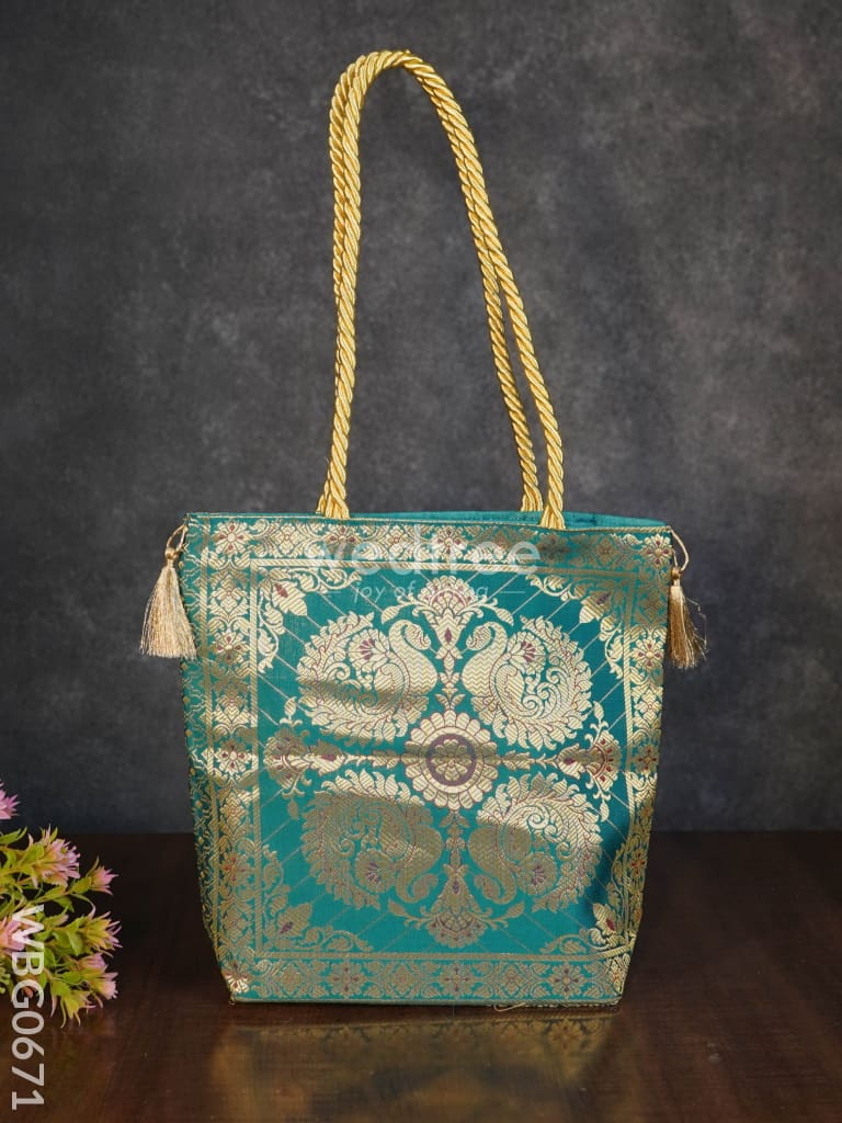 Grand Banarasi Hand Bag (12X12) - Wbg0671 Bags