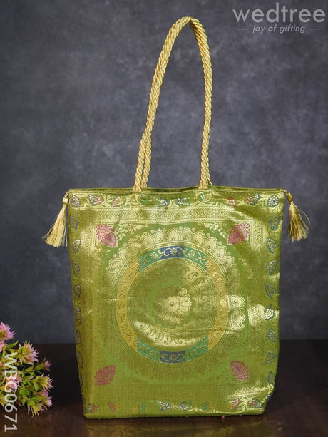 Grand Banarasi Hand Bag (12X12) - Wbg0671 Bags