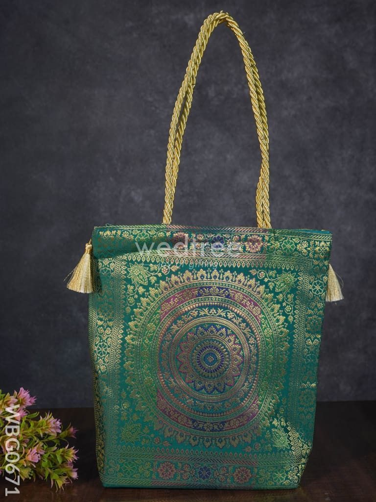 Grand Banarasi Hand Bag (12X12) - Wbg0671 Bags