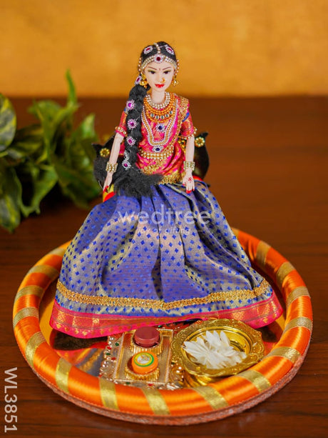 Half Saree Ceremony Doll - Wl3851 Wedding Essentials