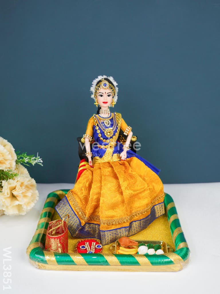 Half Saree Ceremony Doll - Wl3851 Wedding Essentials