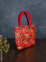 Hand Bag Embroidery Work With Handle - Wbg0880 Bags