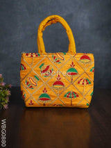 Hand Bag Embroidery Work With Handle - Wbg0880 Bags