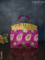 Hand Bag Peacock Feather Design - W0931 Bags